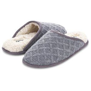 Floopi Women’s Isabel Lattice Knit Scuff Slippers - Size Small (5-6) - NWT